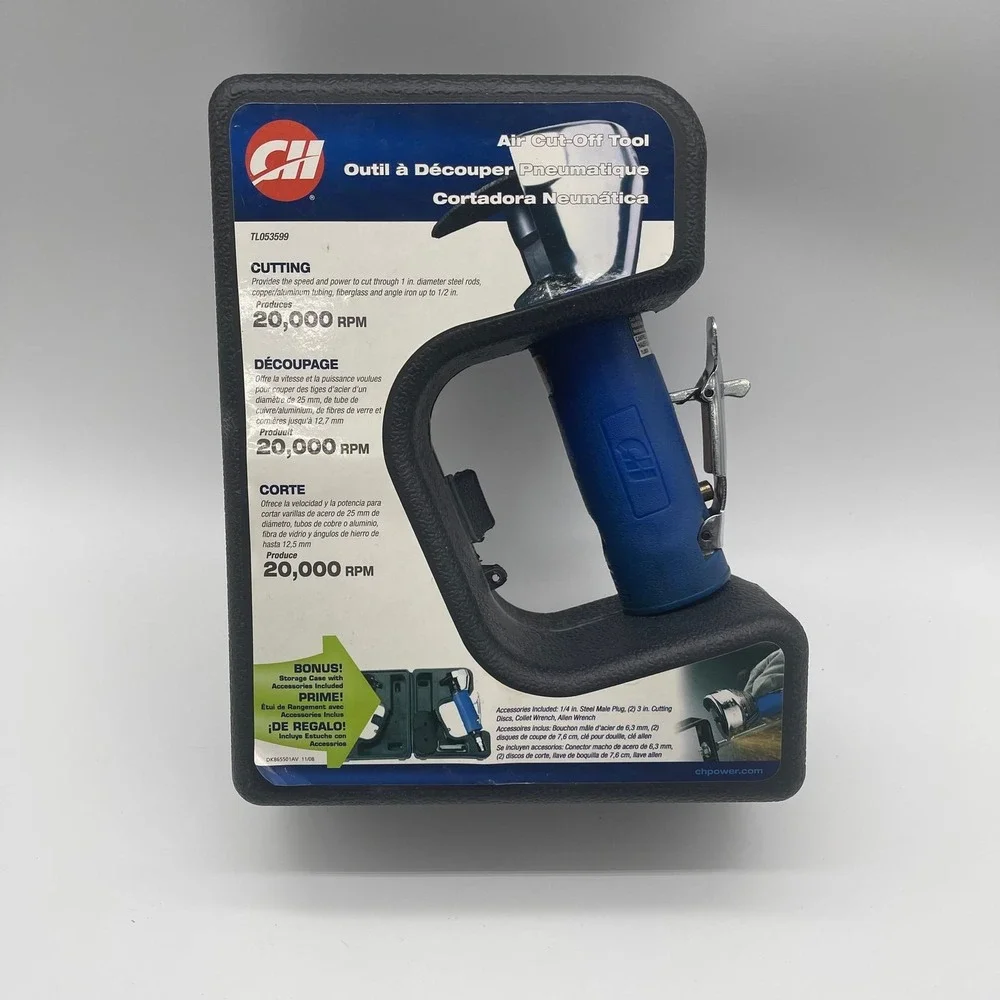 Campbell Hausfeld TL053599 Air Cut-Off Tool with Storage Case and Accessories